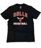 47 Brand Chicago Bulls Black T-Shirt