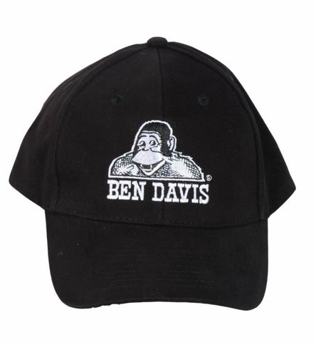 Ben Davis Velcro Strap Black Baseball Cap