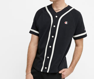 Champion Braided Baseball Jersey - White