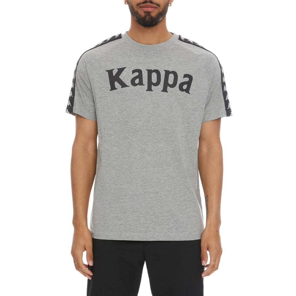 ujævnheder placere lilla Kappa 222 Banda Balima Grey-Black-White T-Shirt – Sickoutfits