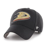 47 Brand Anaheim Ducks MVP Black Dad Hat