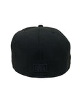 New Era Anaheim Angels 5950 Basic Black on Black Fitted Baseball Cap Hat