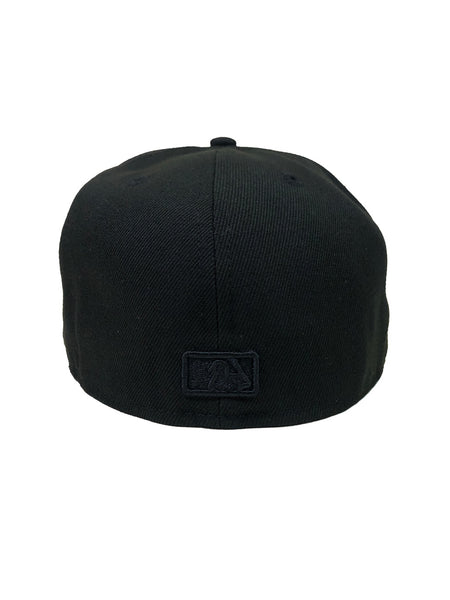 New Era Washington Nationals 5950 Basic Black on Black Fitted Baseball Cap Hat