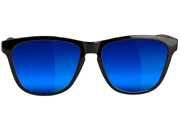 Glassy Eyewear Deric Polarized - Black/Blue Mirror