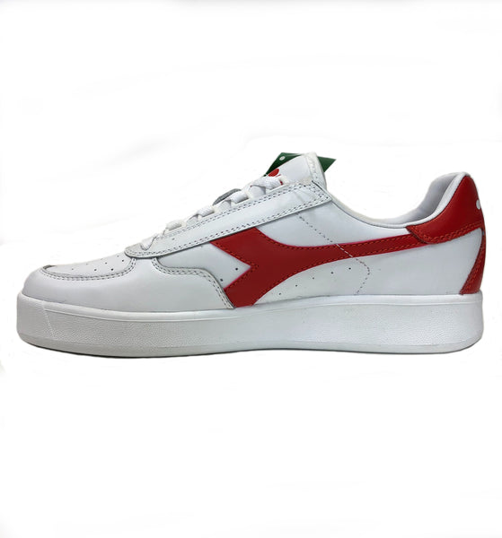 Diadora B Elite White Red Sneaker Shoes