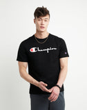 Champion Lightweight Heritage Script Black T-Shirt