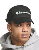 Champion Class Twill Black Strapback Hat