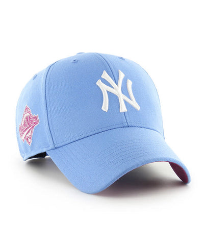47 Brand New York Yankees Sure Shot World Series Periwinkle Blue Snapback Dad Hat
