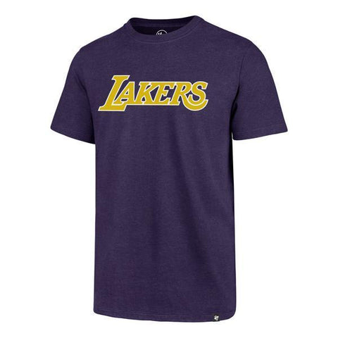 47 Brand Los Angeles Lakers Wordmark Purple T-Shirt