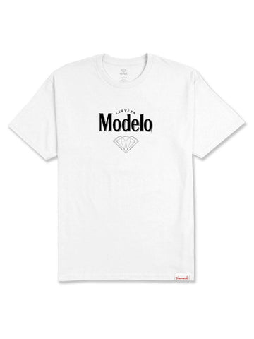Diamond Supply Co x Modelo Tradition White T-Shirt