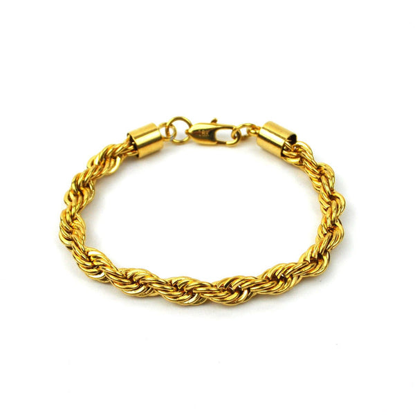 The Gold Gods 6MM Rope Gold Bracelet