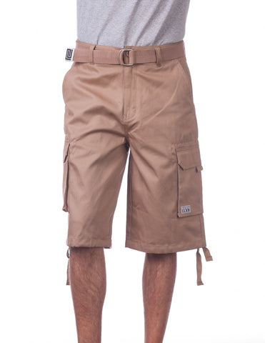 Pro Club Twill Cargo Khaki Shorts