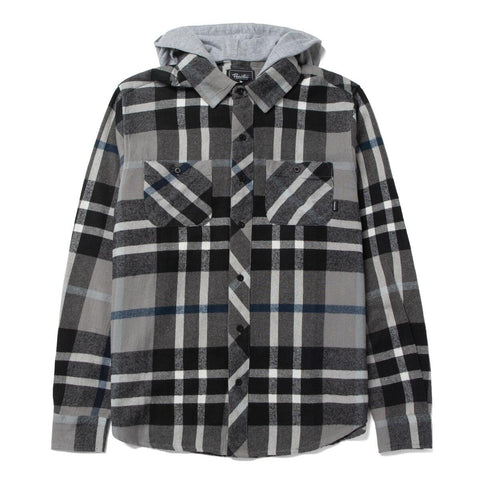 Primitive Two-Fer Grey Flannel Long Sleeve Hoodie