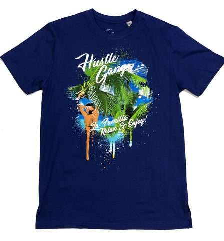 Hustle Gang Vacation Blue T-Shirt