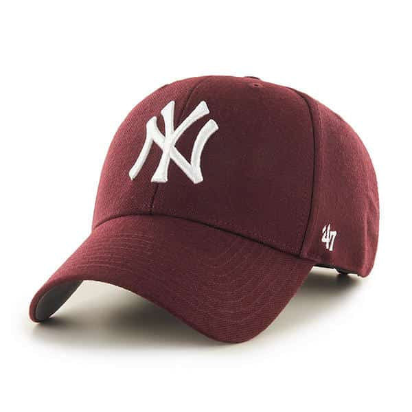 47 Brand New York Yankees MVP Dark Maroon Dad Hat