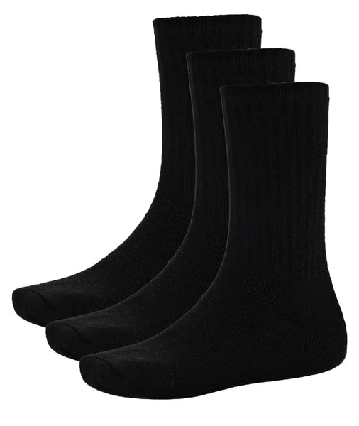 Pro Club Crew Socks Black 3-Pack