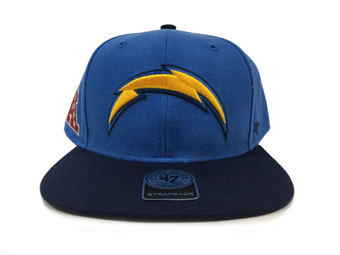 47 Brand Los Angeles Chargers Blue Strapback Hat