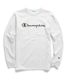 Champion Script White Long Sleeve Shirt