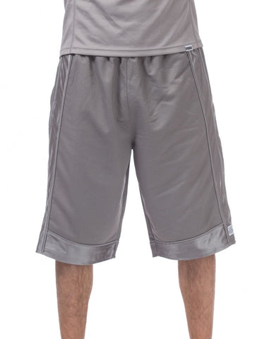 Pro Club Heavyweight Mesh Basketball Grey Shorts