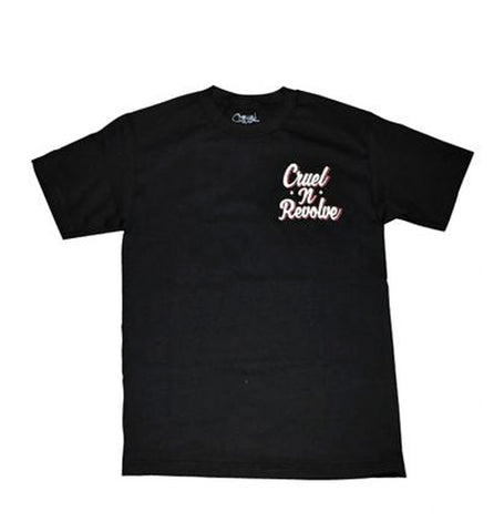 Cruel N Revolve Lento Y Contento Black T-Shirt