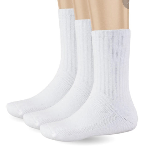 Pro Club Crew Socks White 3-Pack