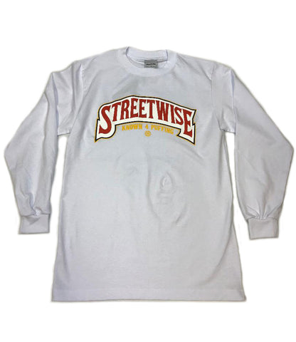 Streetwise Gear Wrapt White Long-sleeve T-Shirt